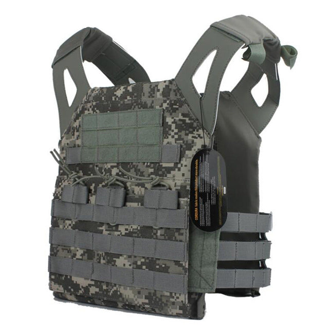 TACVASEN Camouflage Military Tactical Vest Wargame Body Molle Armor sleeveless garment Jungle Equipment Men Army Gear D-SZLM-014