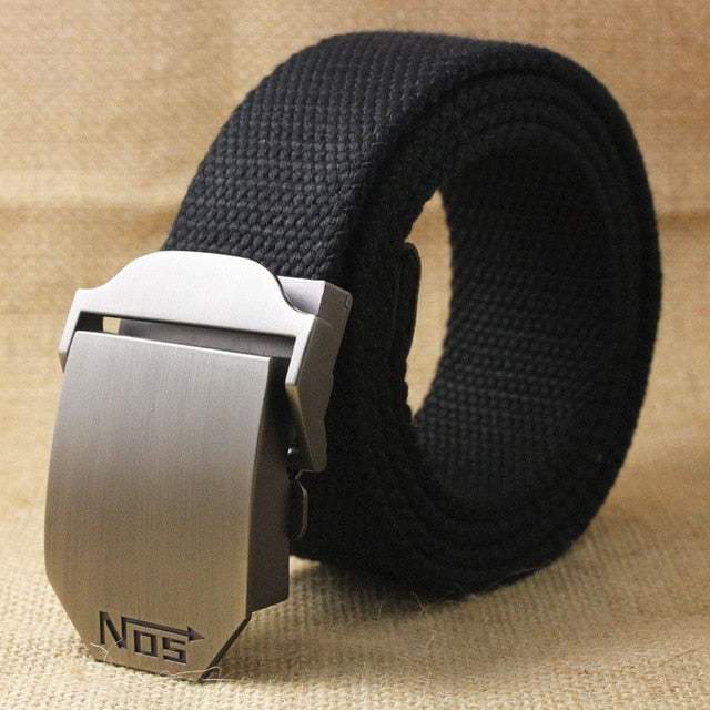 Men's Tactical Outdoor Alloy Automatic Buckle Belt