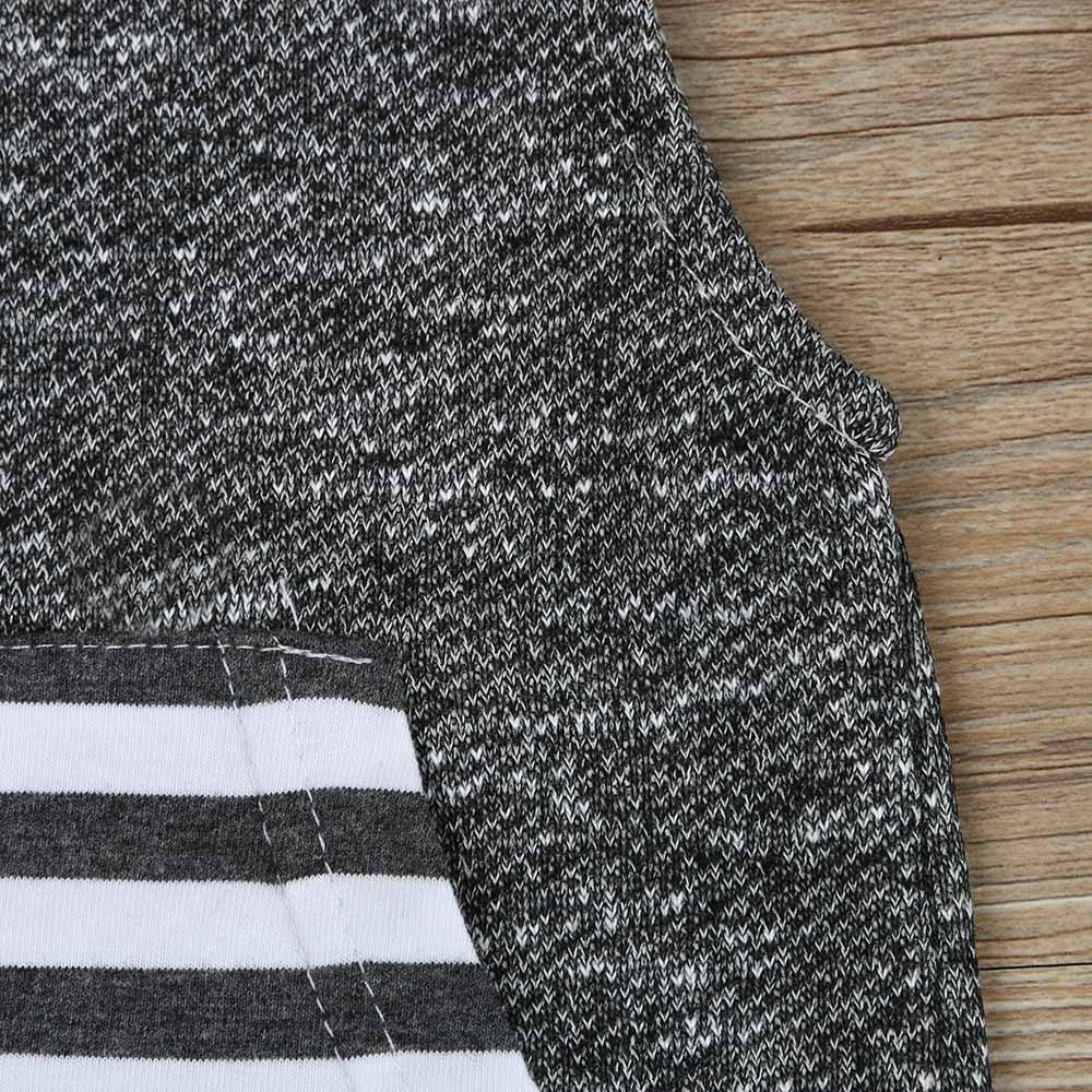 Babies kids Striped Casual Hooded Clothing Set Summer Infant Baby Boy Kid Outfits Clothes Hoodie Vest Tops+Pants 2pcs Set
