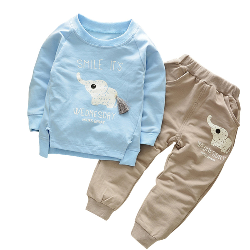Cotton Baby Boy Clothes Spring Baby Clothing Sets Roupas Bebe Long Sleeve Children Clothing Fashion Kids Clothes T-shirt+Pants
