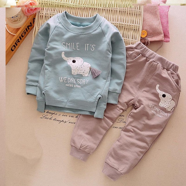 Cotton Baby Boy Clothes Spring Baby Clothing Sets Roupas Bebe Long Sleeve Children Clothing Fashion Kids Clothes T-shirt+Pants