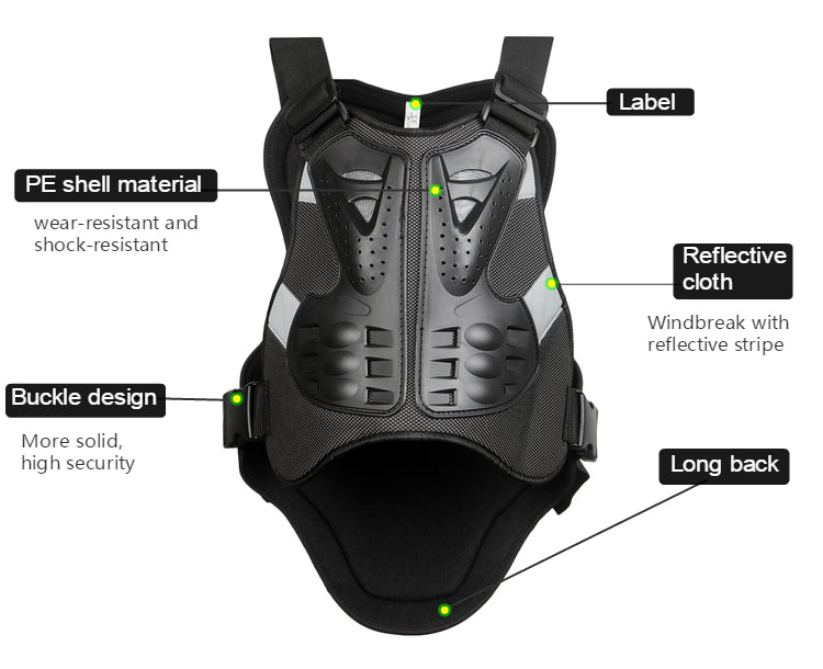 Protective PE Motorcycle Chest Guard Gear