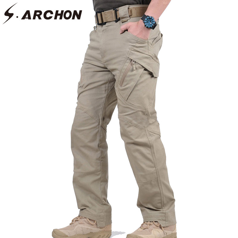 S.ARCHON IX9 City Military Tactical Cargo Pants Men SWAT Combat Army Trousers Male Casual Many Pockets Stretch Cotton Pants XXXL