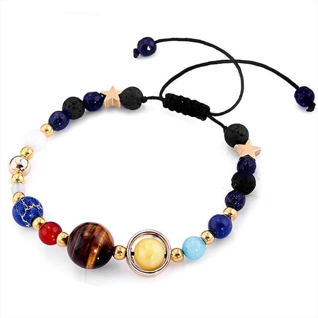 Planetary Charmed Beads Energy Bracelet