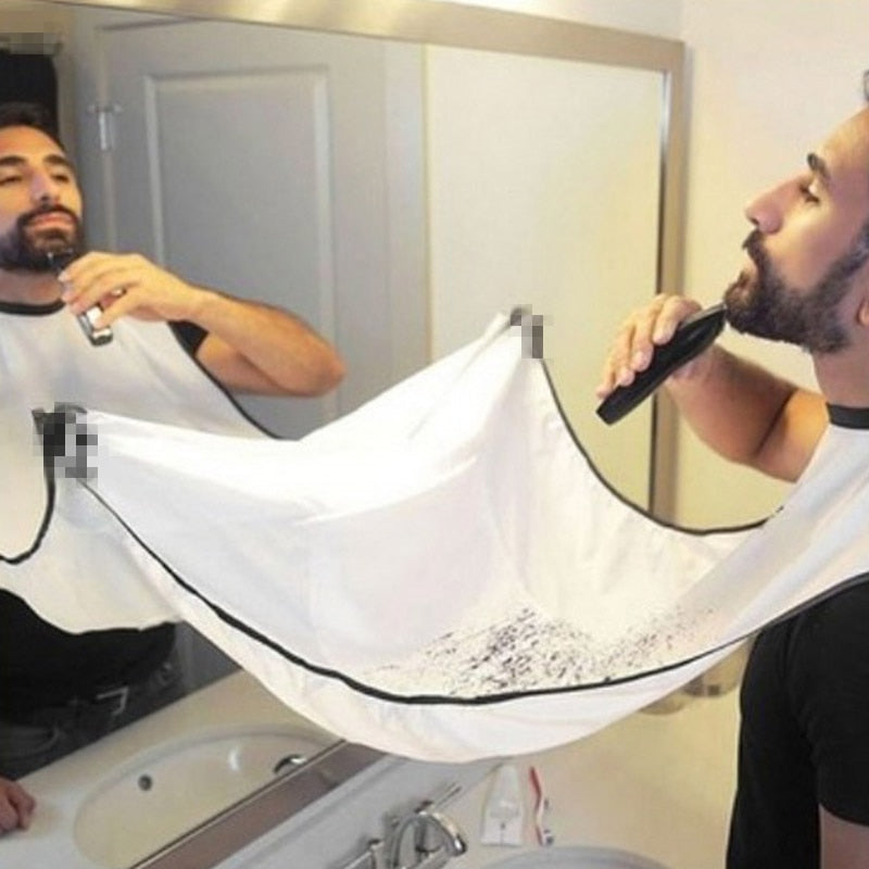 Men's Easy-Clean Waterproof Shaving Apron Bib