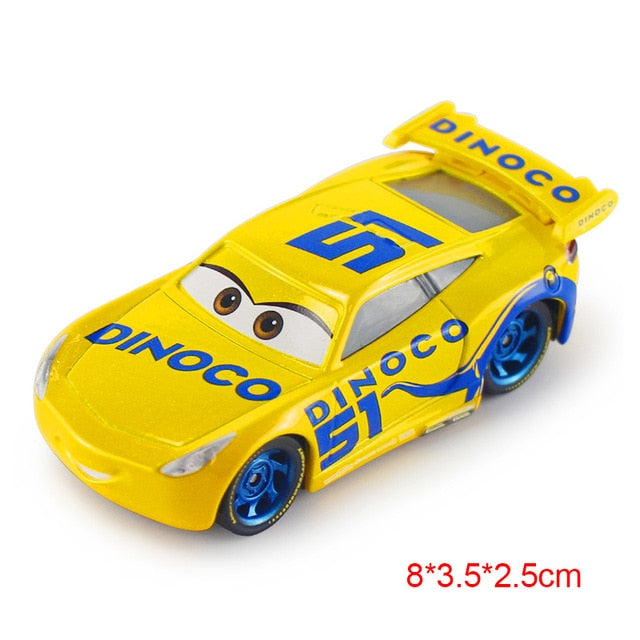 Disney Pixar Cars 3 2 Jackson Storm Lightning McQueen Cruz Ramirez 1:55 Diecast Metal Toys Model Car Birthday Gift For Kids Boy