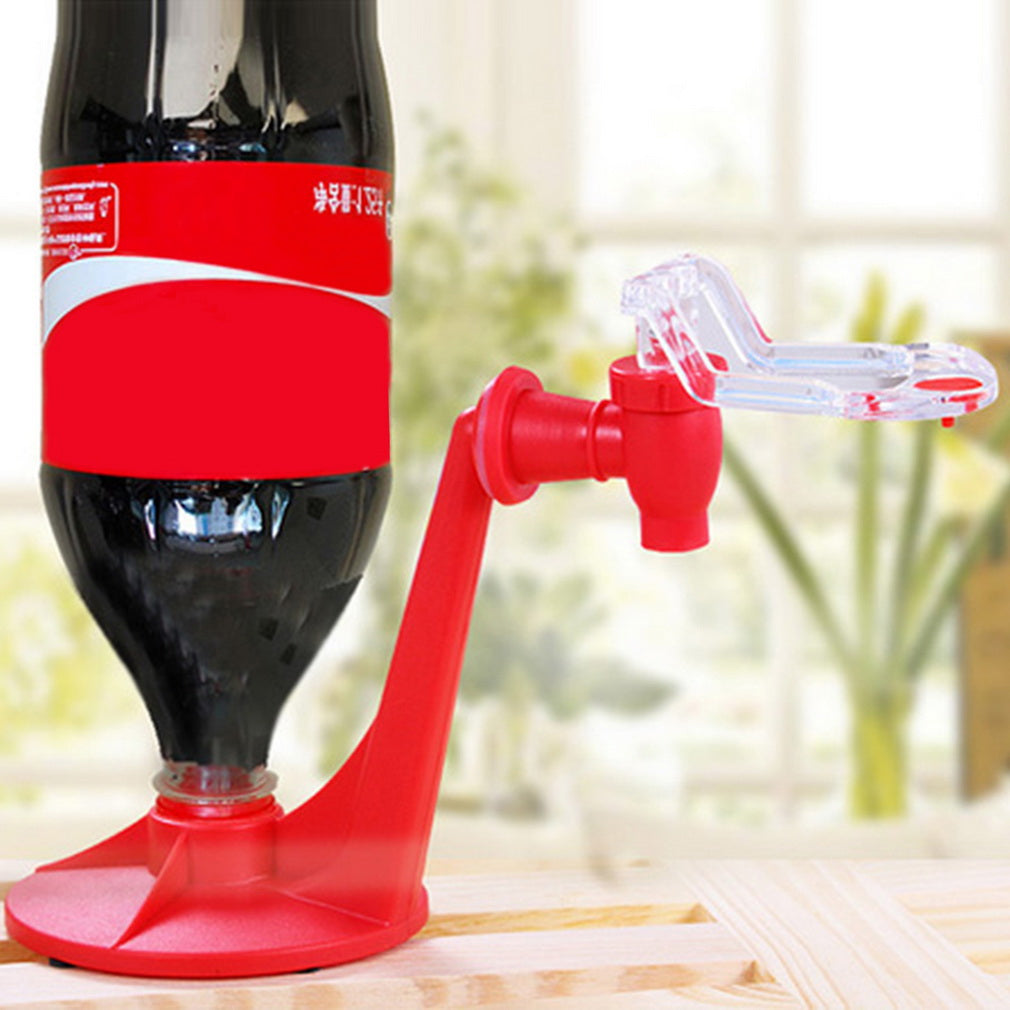 Upside Down Soda Bottle Dispense Machine