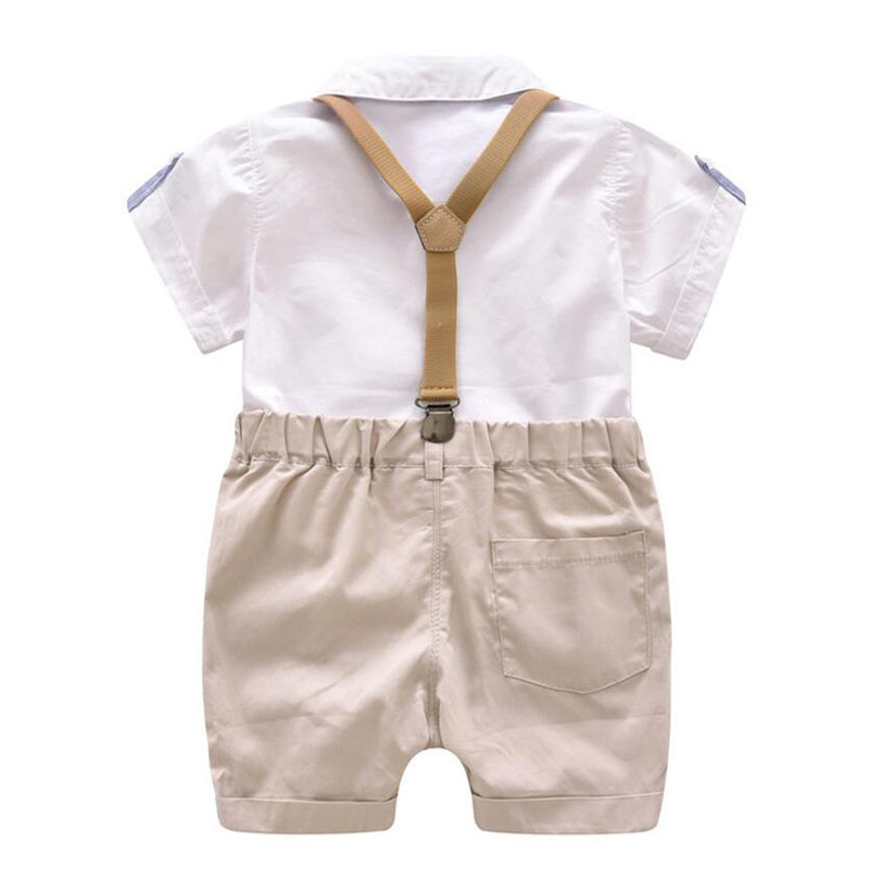 Toddler Boys Clothing Set Summer Baby Suit Shorts Shirt 1 2 3 4 Year Children Kid Clothes Suits Formal Wedding Party Costume