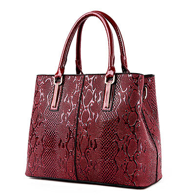 New Fashion PU Leather Women Bag Ladies Luxury Snake Shoulder Bags Designer Handbags High Quality Spring Ladies Tote Bag