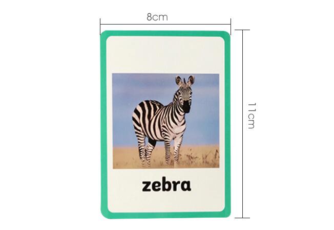 Children Baby English Learning Word Card Pocket Flash  Learning Montessori Educational Toys Word Table Game Card for kids