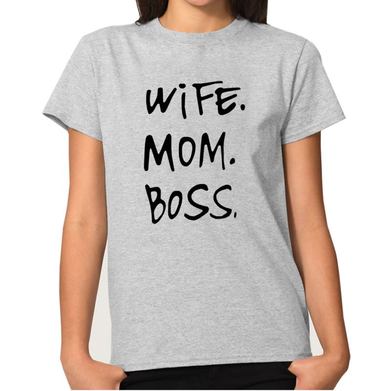 Women's WIFE MOM BOSS T-Shirt