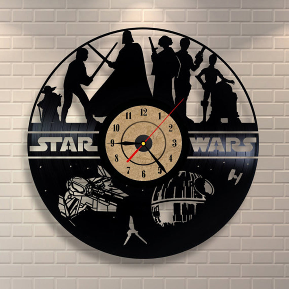 Creative Clock CD Vinyl Record Wall Clock Film  Theme Reloj de pared Watches Duvar Saat Home Decoracion