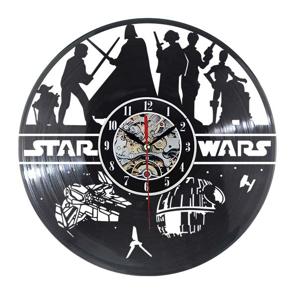 Creative Clock CD Vinyl Record Wall Clock Film  Theme Reloj de pared Watches Duvar Saat Home Decoracion