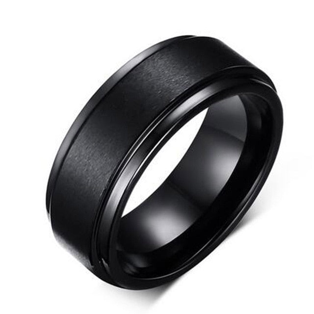 Men's 8 MM Wedding Band Carbide Tungsten Engagement Ring