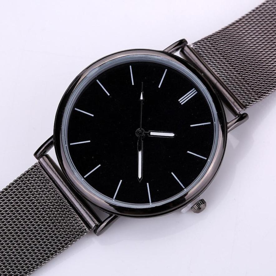 Woman Watch  Simple Fashion  Metal Mesh  Watch   Stainless Steel  Lovers   Band Fashion Quartz Wristwatches  Reloj Mujer  18FEB9