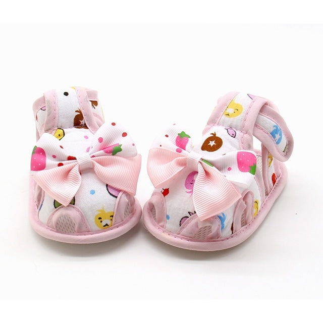 Bow Autumn Brand Cartoon Toddler First Baby Boy Girl Shoes Sandals Sneakers Moccasins Boots Sapato Menina