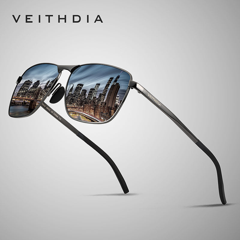 VEITHDIA Brand Men's Vintage Sunglasses Polarized UV400 Lens Eyewear Accessories Male Sun Glasses For Men/Women V2462