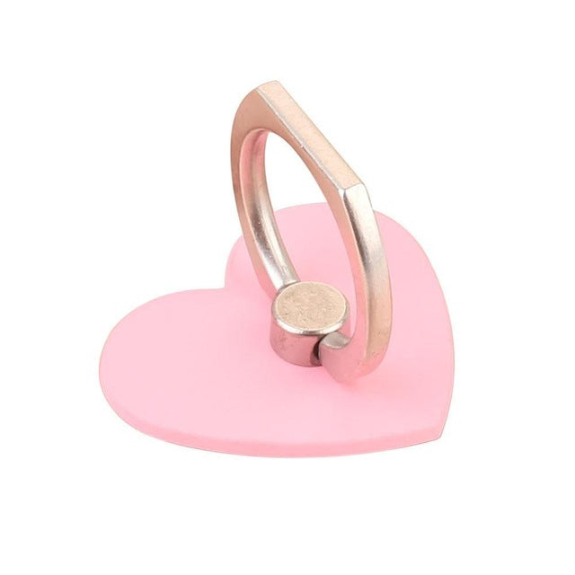 Heart Shape Mobile Phone Stand Cell Phone Holder Convenient Multi Colors Finger Grip secure bracket