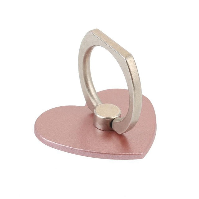 Heart Shape Mobile Phone Stand Cell Phone Holder Convenient Multi Colors Finger Grip secure bracket