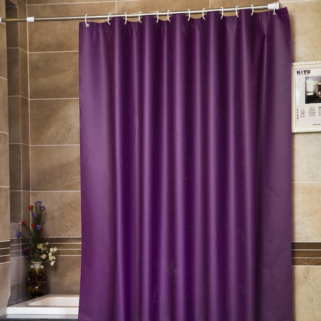 Urijk 1PC Modern Style Purple Bathroom Shower Curtains for Bath Waterproof Fabric Sea Bathroom Curtain for Shower Curtains