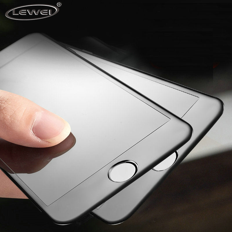 LEWEI 6D 360 Curved Edge Tempered Glass for iPhone 7 6s 8 Plus Screen New 5D Glass For iPhone X Full Cover Protector Film