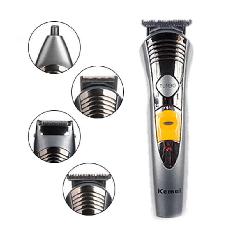 Kemei Men's Electric Shaver 7 In 1 Male Razor Machine Nose Ear Hair Trimmer Electric Clipper Rechargeable Family Haircut Tool
