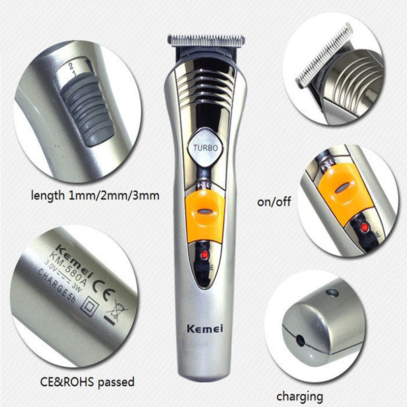 Kemei Men's Electric Shaver 7 In 1 Male Razor Machine Nose Ear Hair Trimmer Electric Clipper Rechargeable Family Haircut Tool