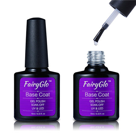 FairyGlo 10ML Bling Gel Polish Glitter Soak Off UV Gel Nail Polish Lacquer Primer Base Top Paint Hybrid Varnish Gellak Lucky