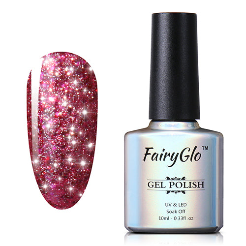 FairyGlo 10ML Bling Gel Polish Glitter Soak Off UV Gel Nail Polish Lacquer Primer Base Top Paint Hybrid Varnish Gellak Lucky