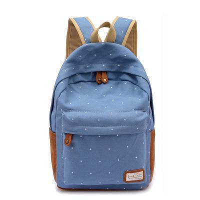 Fashion Candy Color Canvas Casual School Backpacks