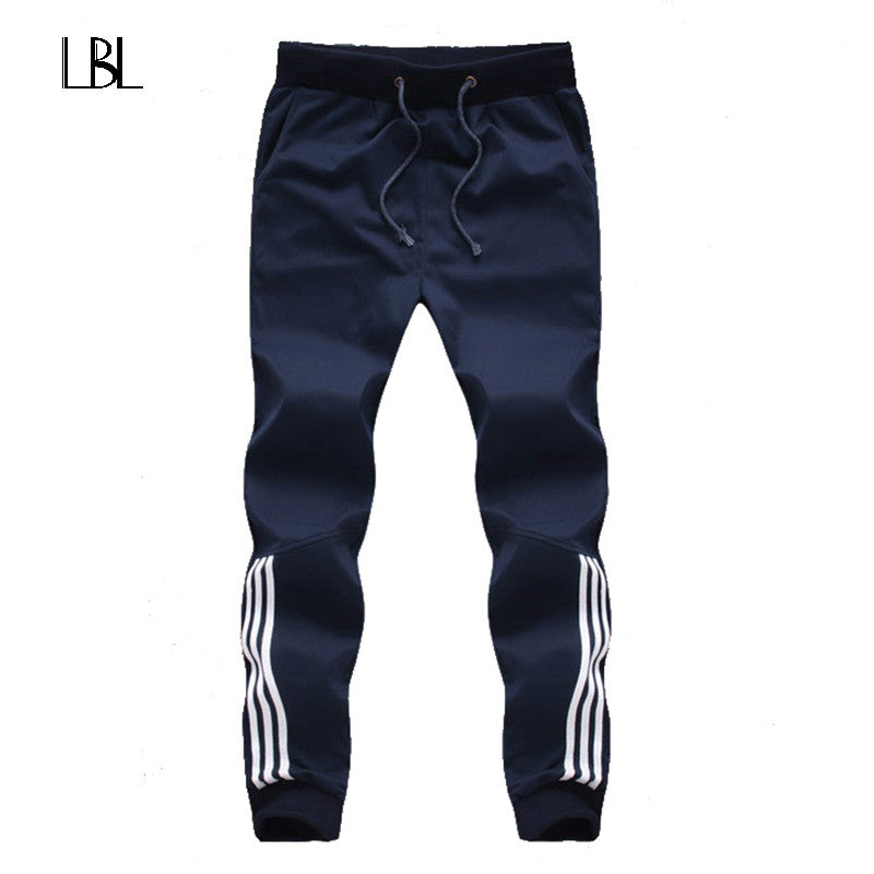 New Fashion Tracksuit Bottoms Mens Casual Pants Cotton Sweatpants Mens Joggers Striped Pants Gyms Clothing Plus Size 5XL