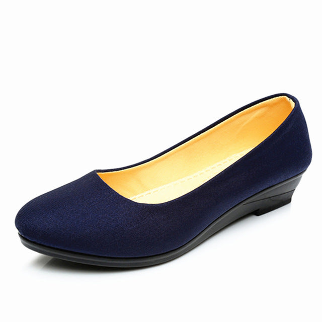 Women's Low Heel Slip-on Dress Shoes