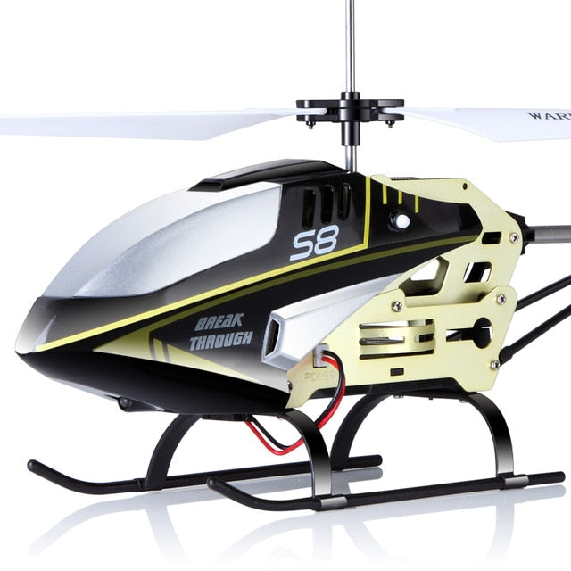 Mini 6 Axis Alloy Body LED Flashing RC Helicopter