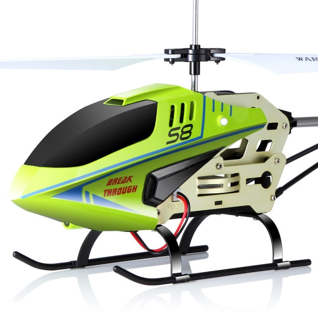 Mini 6 Axis Alloy Body LED Flashing RC Helicopter