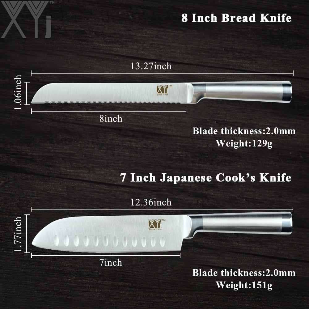 6 Piece: Top Quality Stainless Steel Kitchen Knives Set