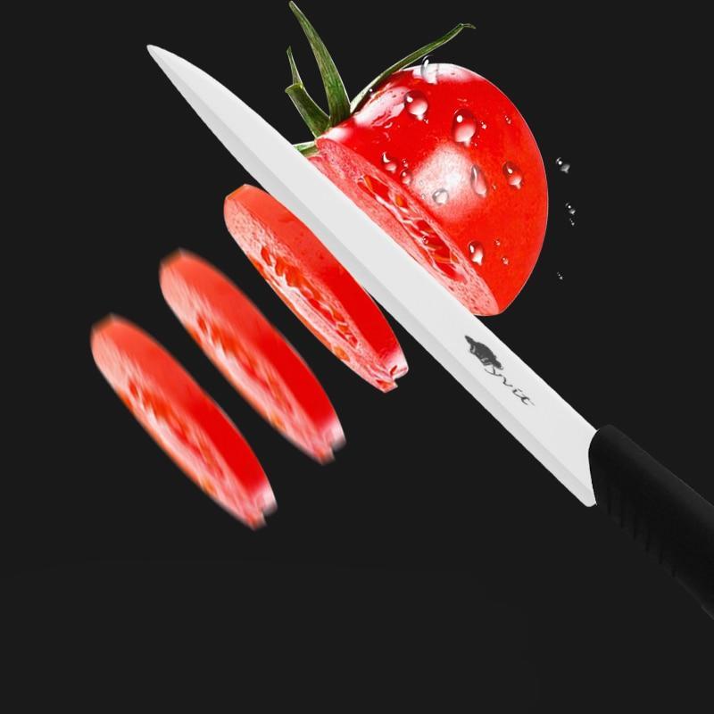 4 Piece: White Zirconia Blade Chef Knife Set