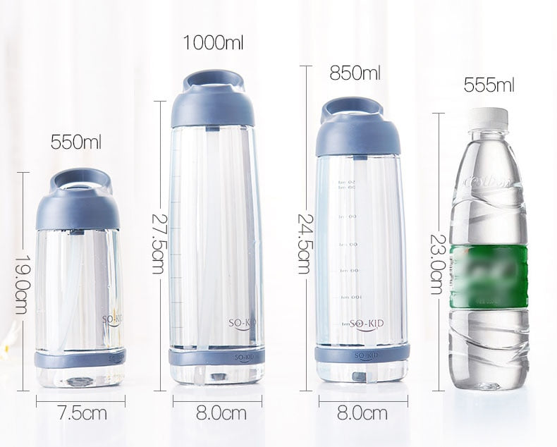 Outdoor Eco-Friendly Hiking Water Bottle with Straw - BPA Free