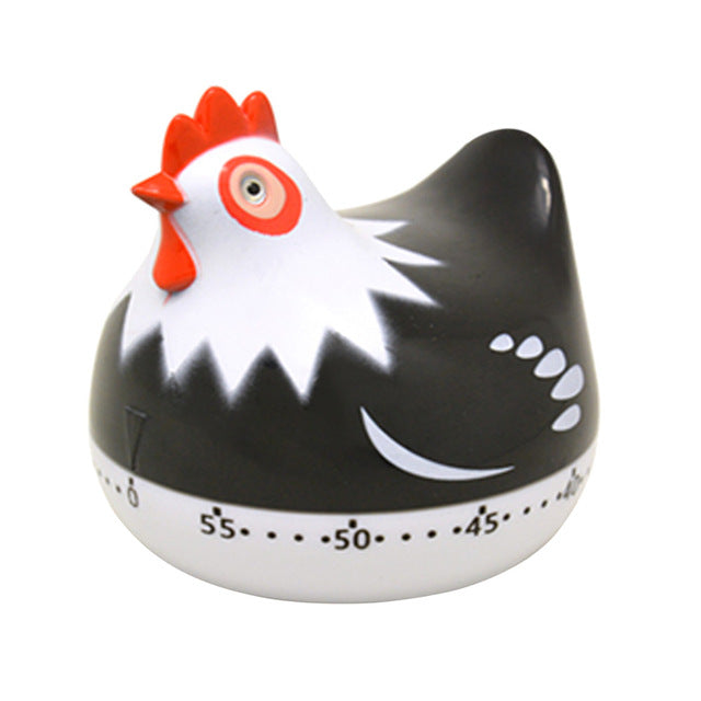 Kitchen Timers Dial Timers For Cooking Eggs Set Time Reminder Cute Animal Hen 60 Minutes Alarm Clock Loud  Desktop Clock F1226