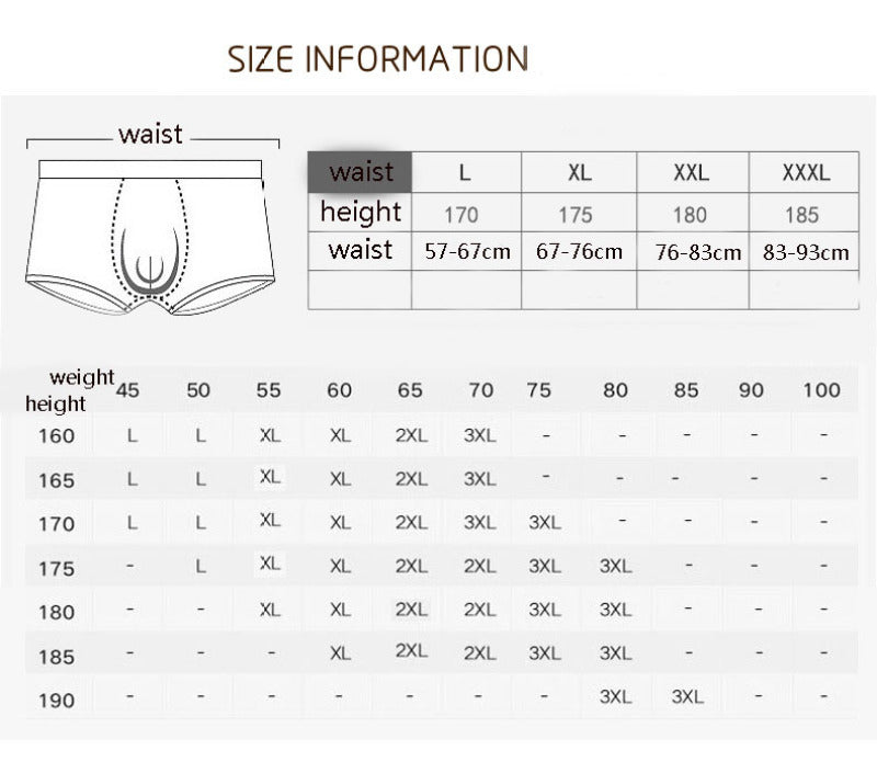 New Fashion Cotton Man Underwear U Convex Middle Waist Mens Boxer Shorts Breathable Male Panties Solid Homme Cuecas Calzoncillos