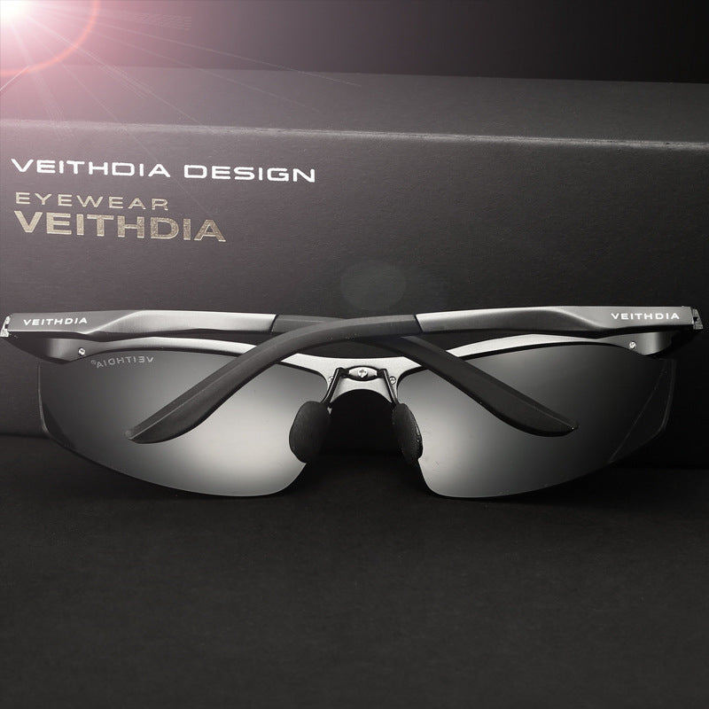 VEITHDIA Aluminum Magnesium Brand Designer Polarized Sunglasses Men's Glasses Driving Glasses Summer Eyewear Accessories for Men