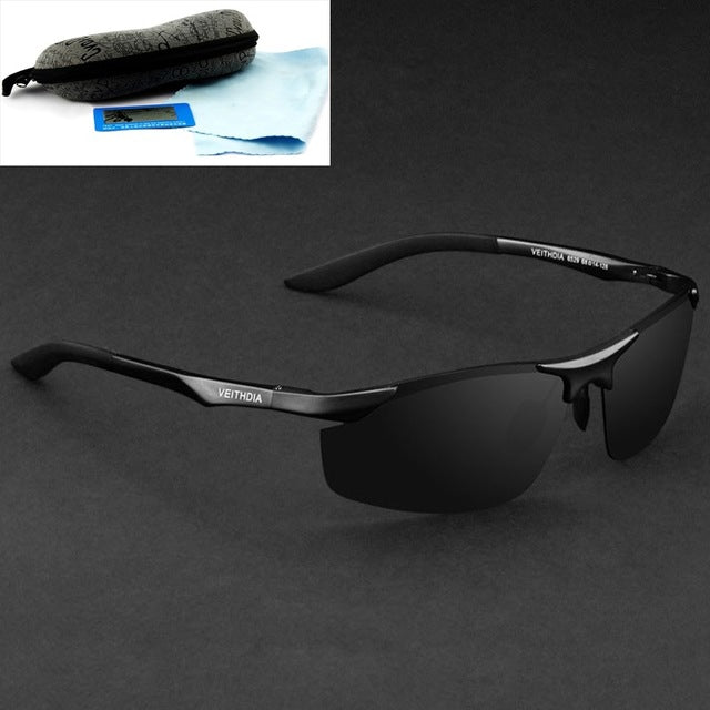 VEITHDIA Aluminum Magnesium Brand Designer Polarized Sunglasses Men's Glasses Driving Glasses Summer Eyewear Accessories for Men