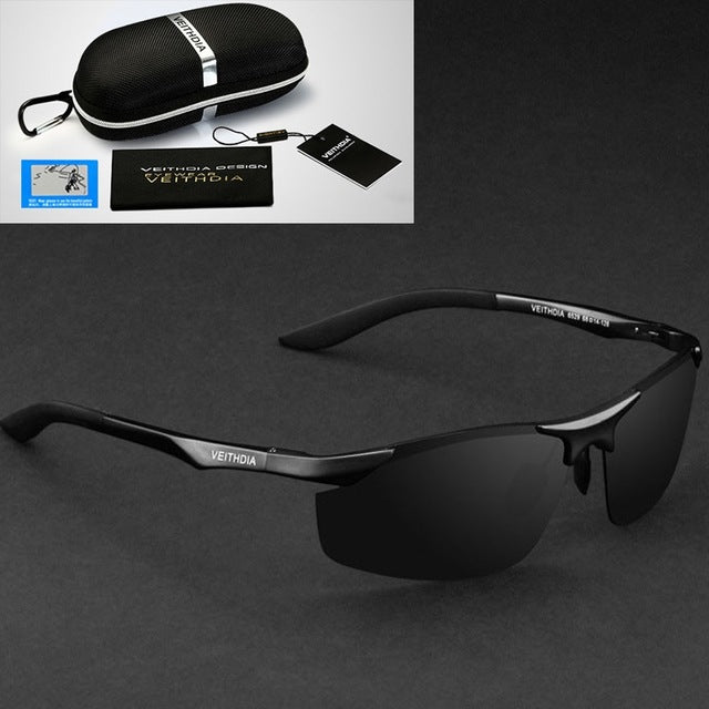 VEITHDIA Aluminum Magnesium Brand Designer Polarized Sunglasses Men's Glasses Driving Glasses Summer Eyewear Accessories for Men