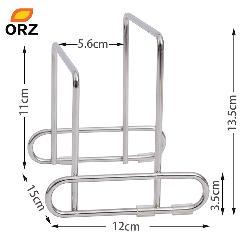 ORZ Cutting Board Holder Knife Block Tools Organizer Kitchen Storage Rack Stainless Steel Dish Rack Cutting Boards Stand