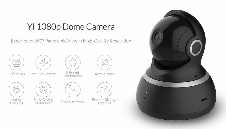 1080P Dome IP Pan-Tilt 360 Degree Wide Angle Camera