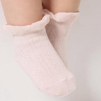 1 Pair: Infant Spring Anti-Slip Cotton Socks