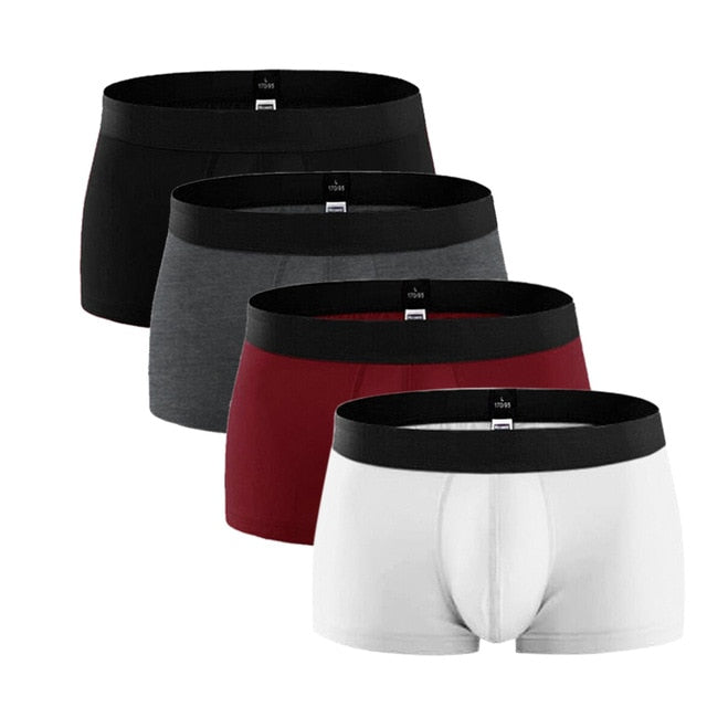 4 pcs/lot Underwear Men Cotton Boxers Shorts Men's Panties Short Breathable Shorts Boxers Home Underpants Men Underwear Boxer