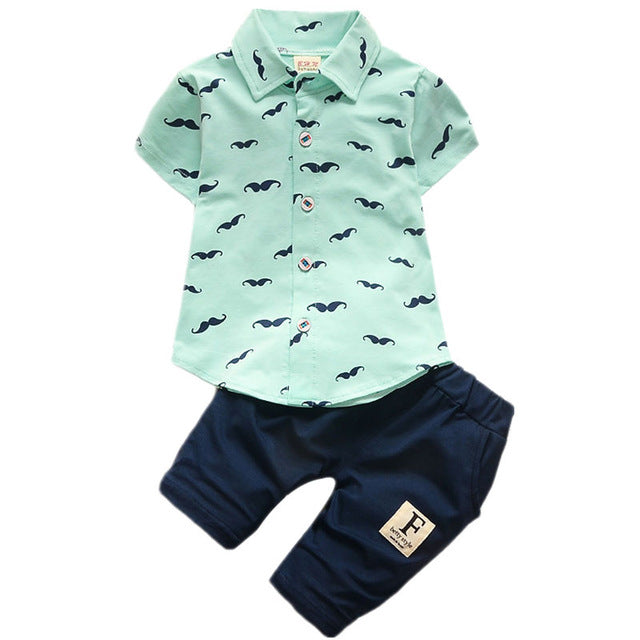 Baby Boys Clothes Toddler Cotton Baby Children Clothing sets Casual kids sport suits Infant T-shirt+Pants 2Pcs Boy Gentleman set