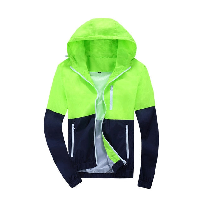 Men's Casual Hooded Windbreaker Jacket