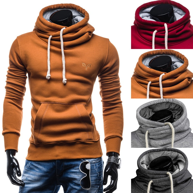 Men's Turtleneck Slim Fit Pullover Sweatshirt
