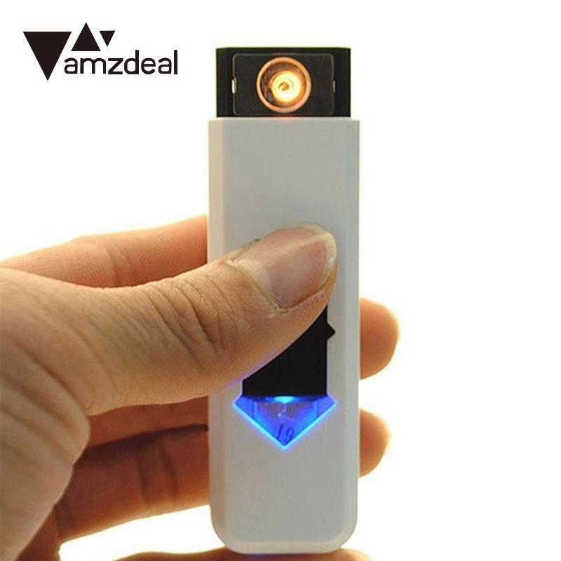 Portable Flameless Windproof Rechargeable USB Electronic Lighter